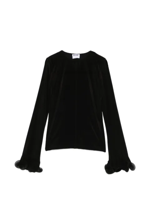 Moschino ruffled long-sleeve top