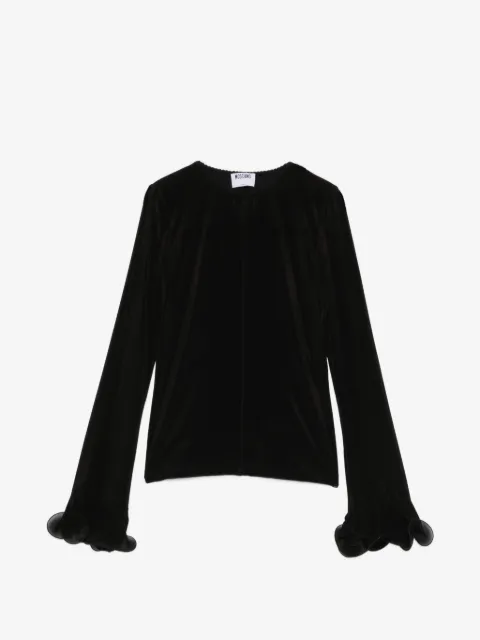 Moschino ruffled long-sleeve top