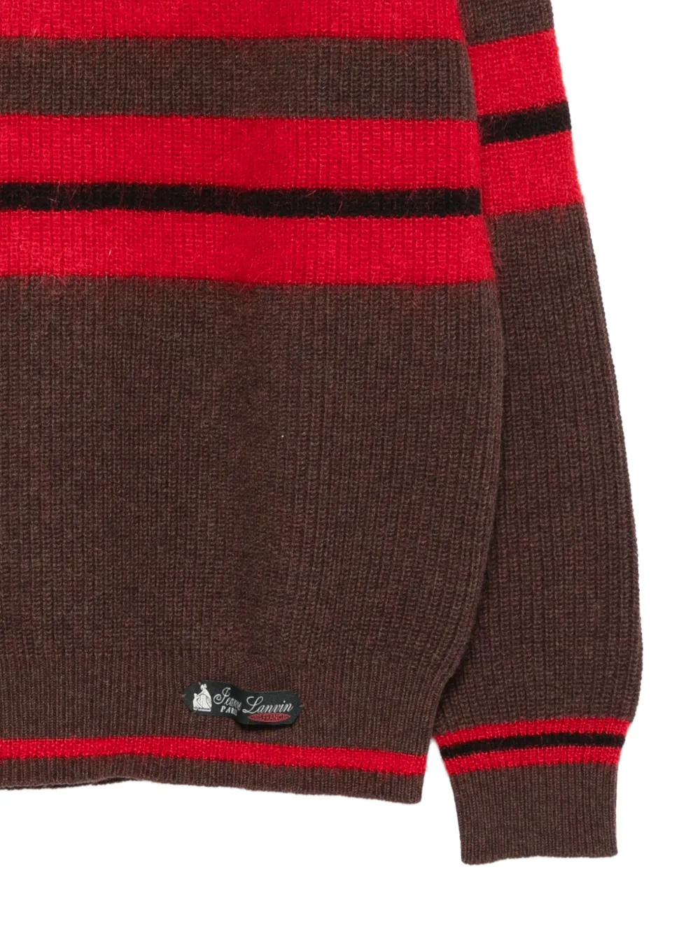 Lanvin long-sleeve striped sweater Bruin