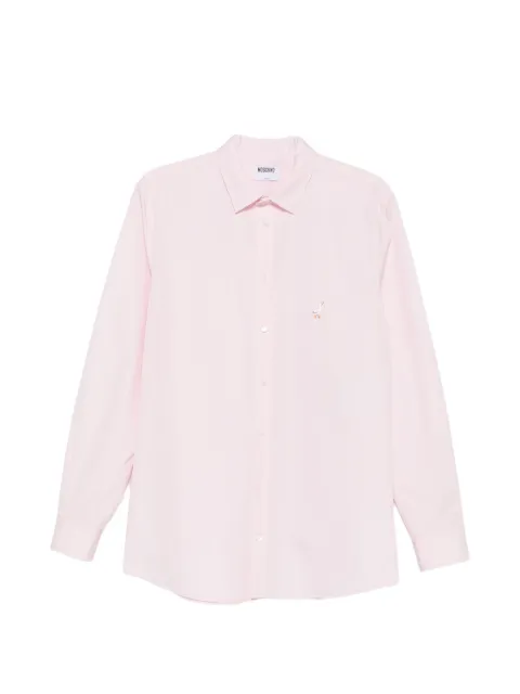 Moschino chemise à logo brodé