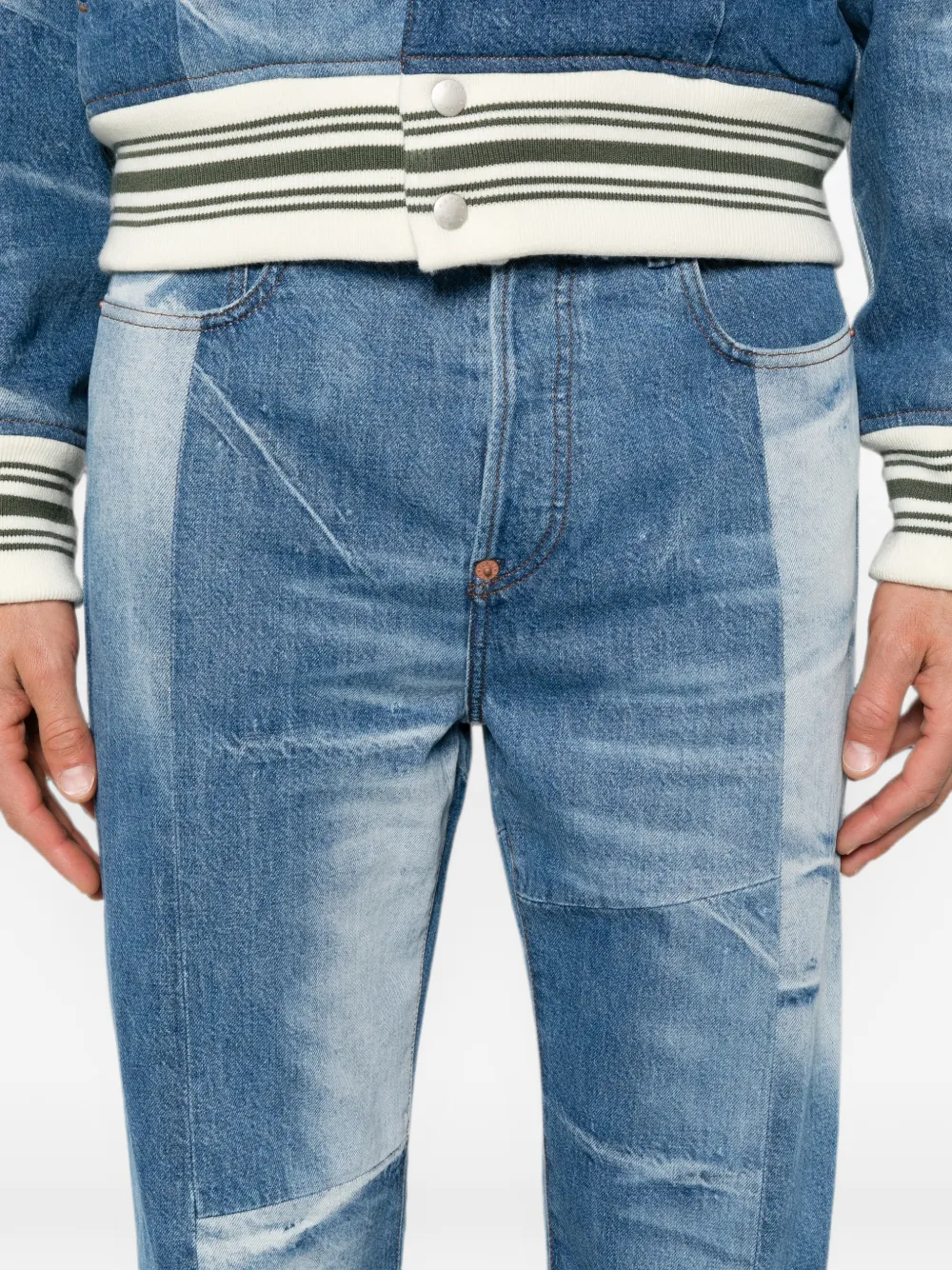 Kenzo Jeans met vlakken Blauw