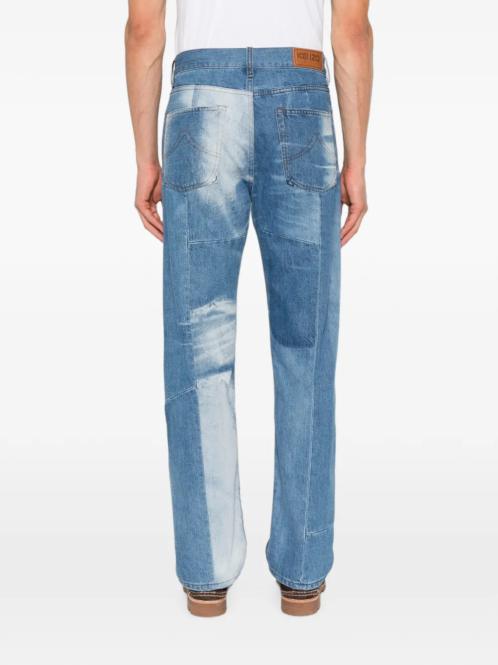 Kenzo Jeans met vlakken Blauw