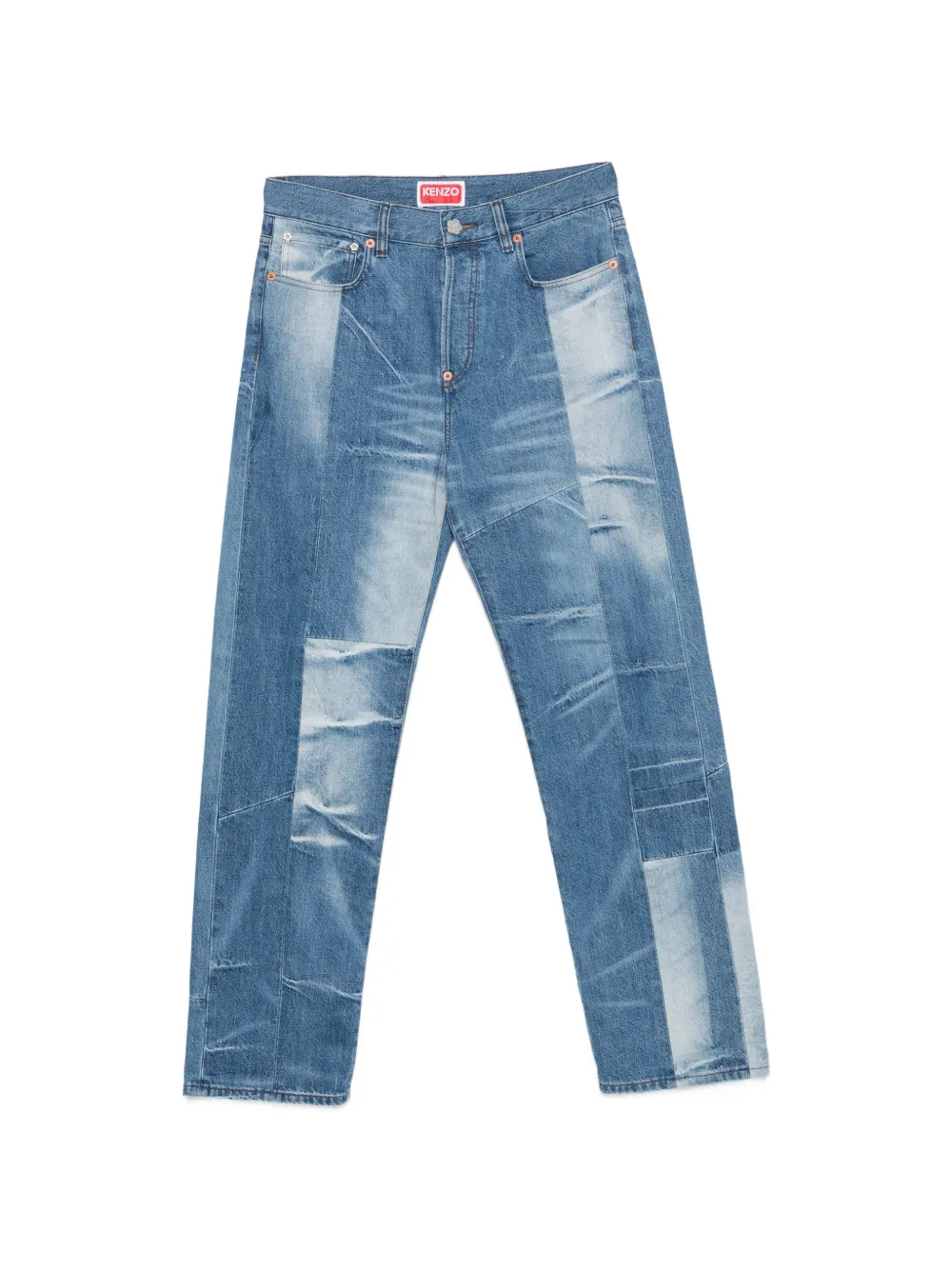 Kenzo panelled jeans - Blu