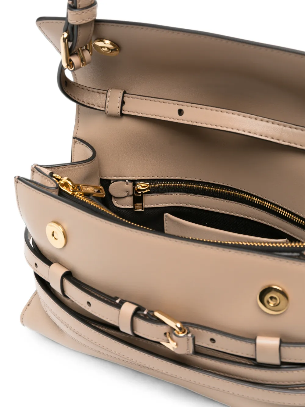 Moschino Tie Me schoudertas met riemdetail Beige
