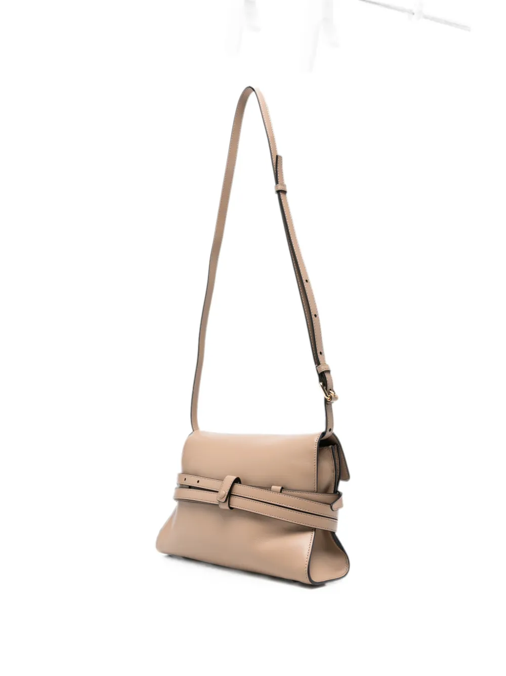Moschino Tie Me schoudertas met riemdetail Beige