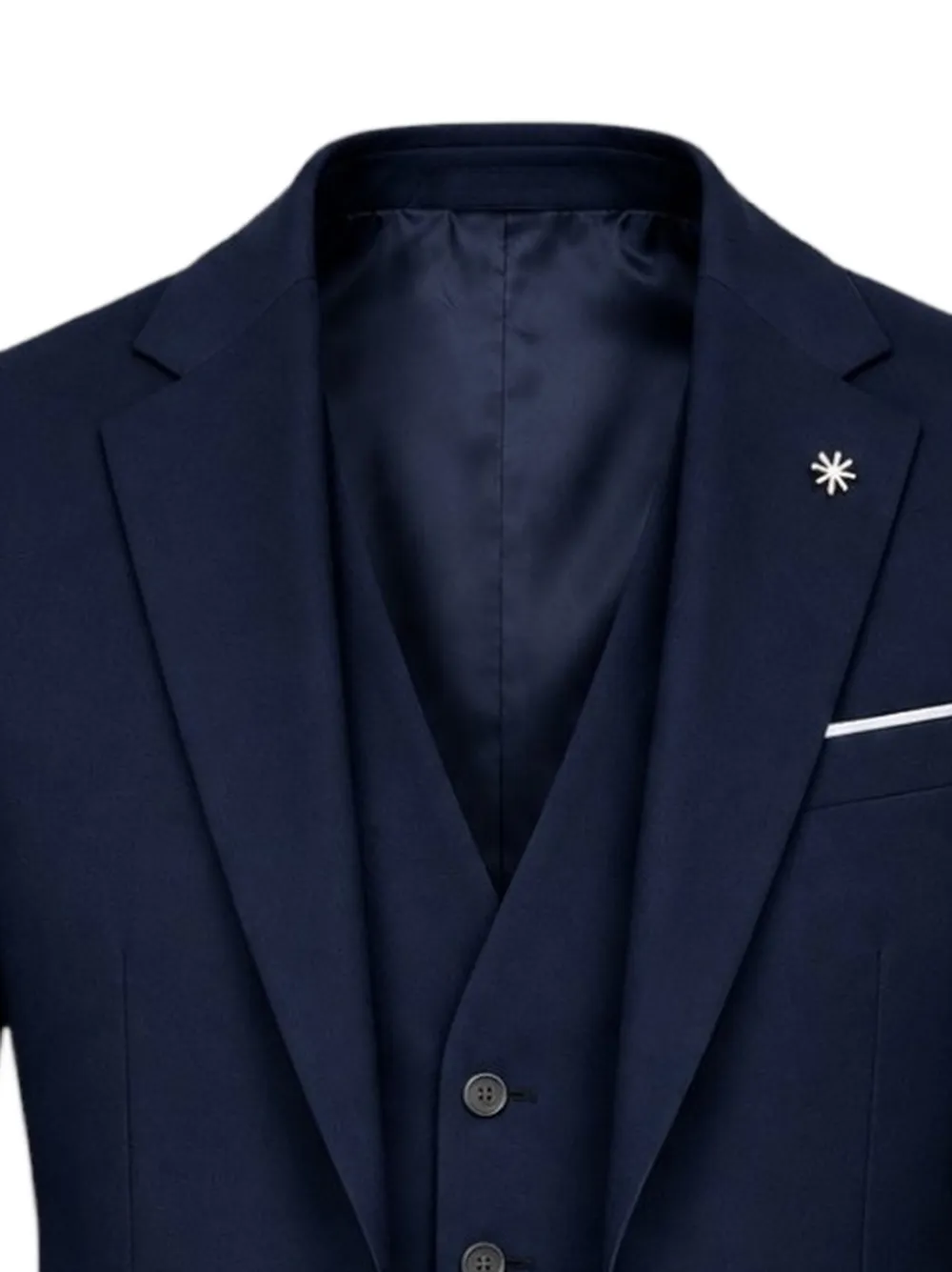 Manuel Ritz Driedelig pak Blauw
