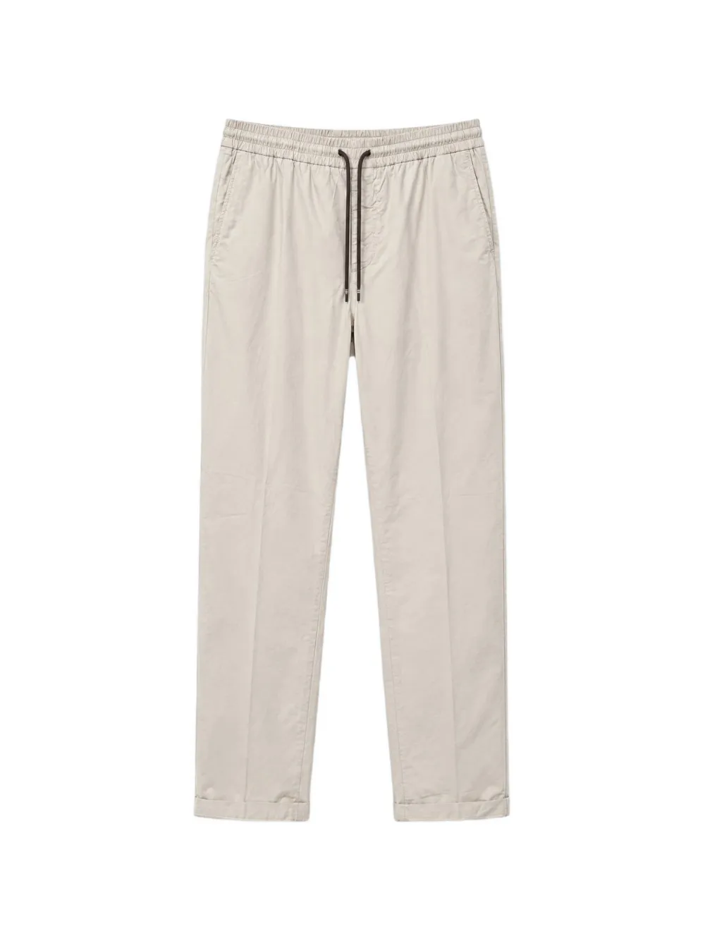 Mason's drawstring-waistband pressed-crease trousers - Toni neutri