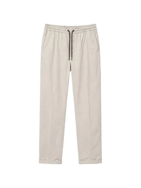 Mason's drawstring-waistband pressed-crease trousers