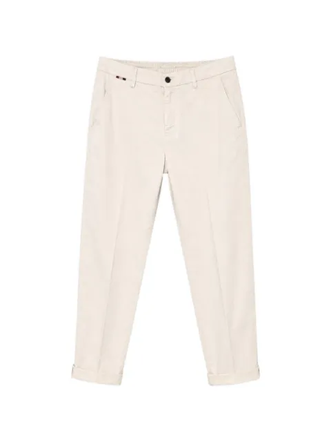 Mason's elasticated-waistband turn-up trousers