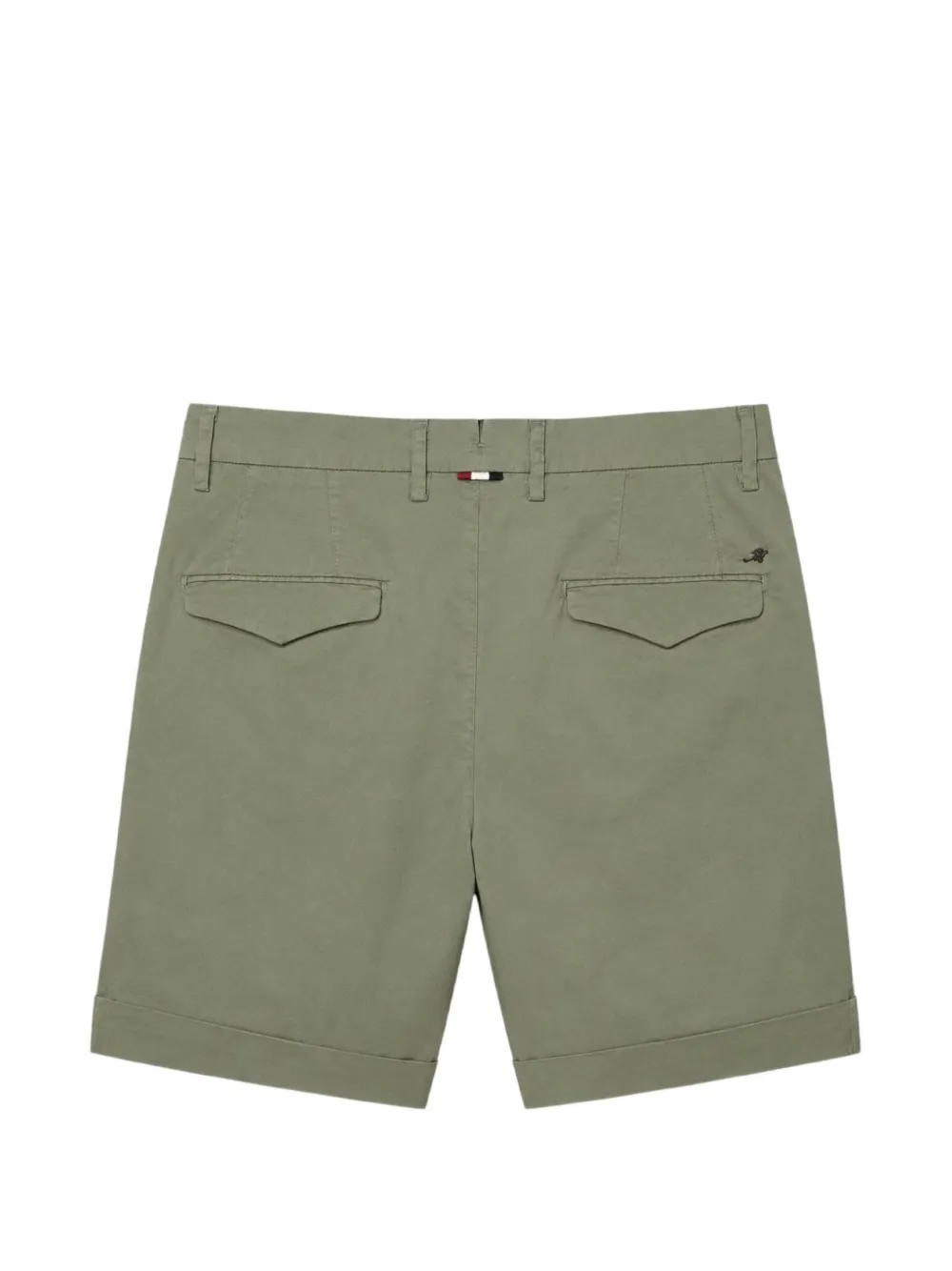 Mason's Shorts met geborduurd logo en omslag Groen