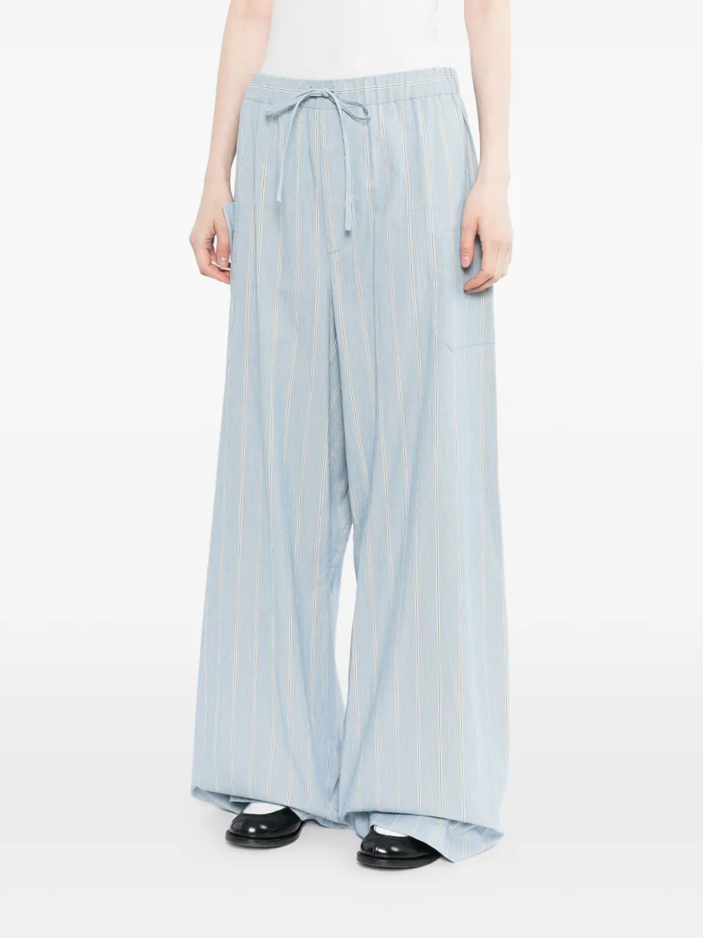 marina yee Gestreepte broek Blauw