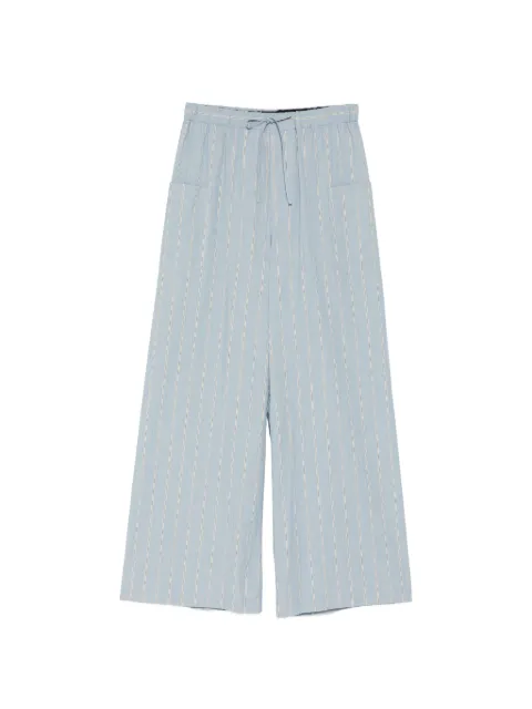 marina yee striped drawstring trousers