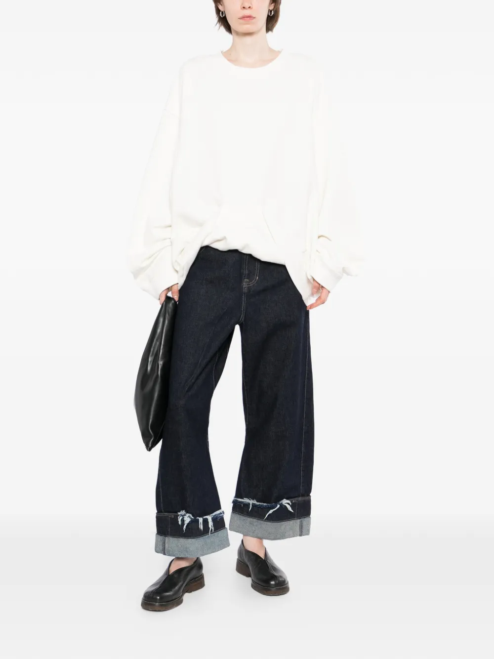 marina yee Sweater met ronde hals Wit