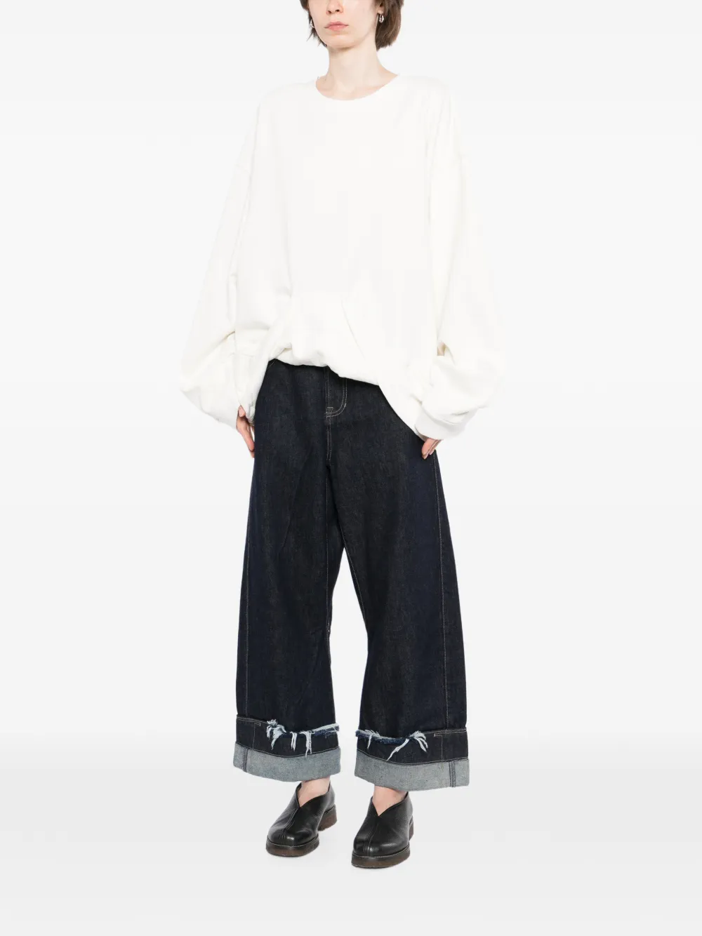 marina yee Sweater met ronde hals Wit