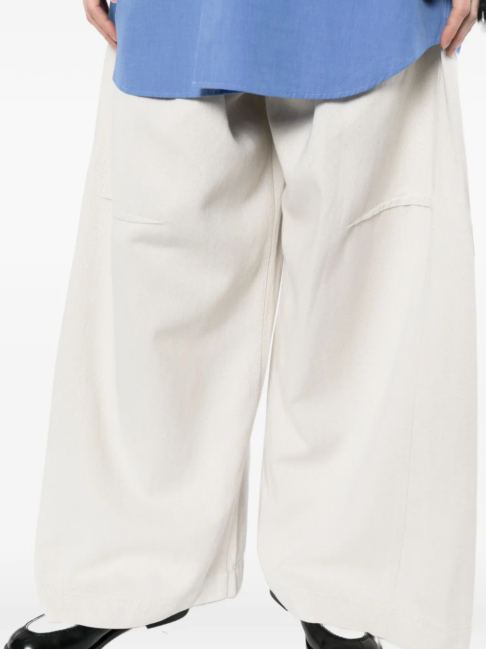 marina yee Jeans met wijde pijpen Beige