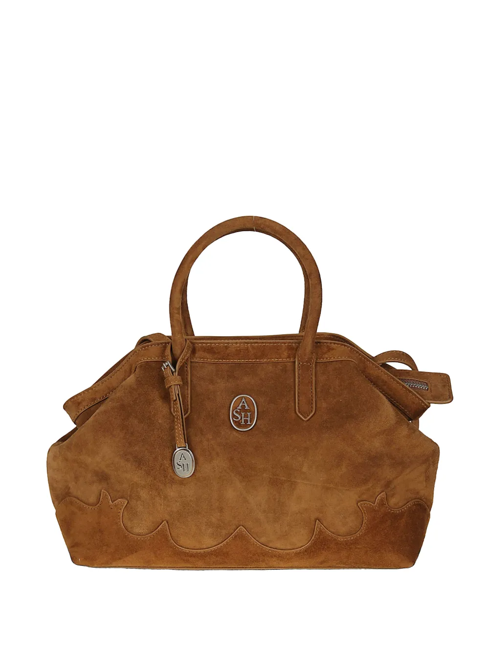 Ash Justine western-style suede shoulder bag - Marrone