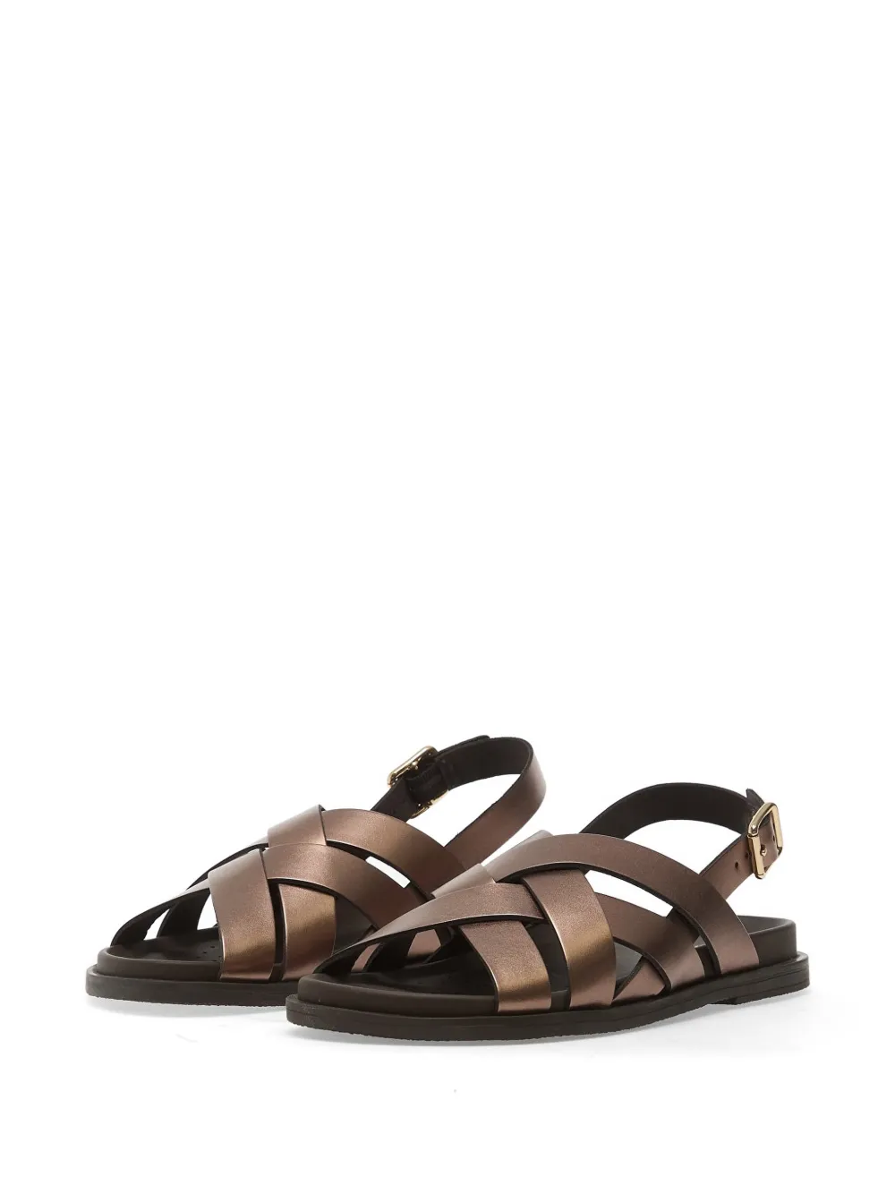 Geox Adelash sandalen met gekruiste bandjes Bruin