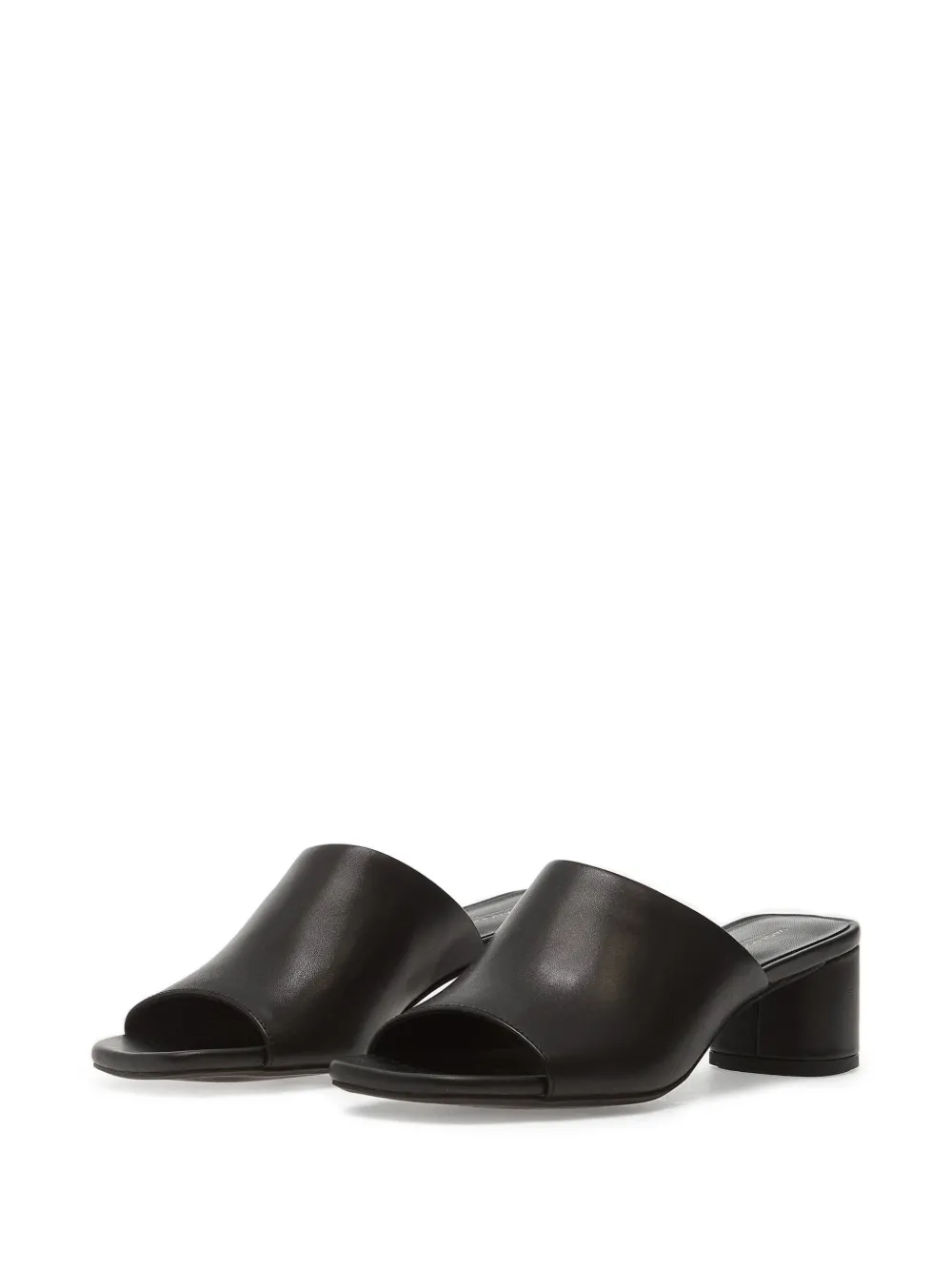 VAGABOND 45mm leather heeled mules Zwart