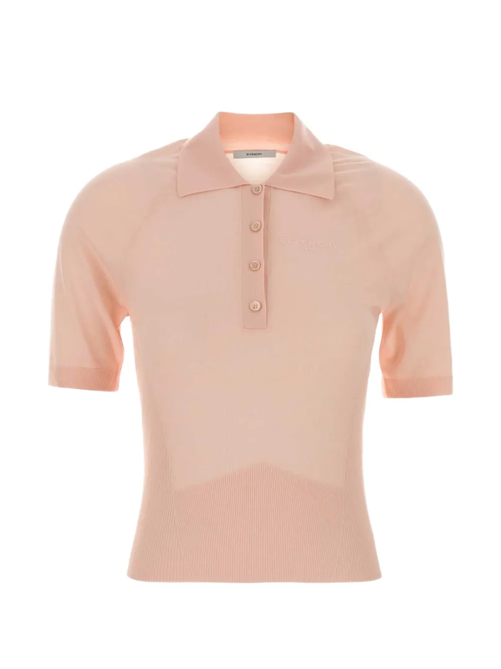 Givenchy short-sleeve wool polo shirt - Rosa