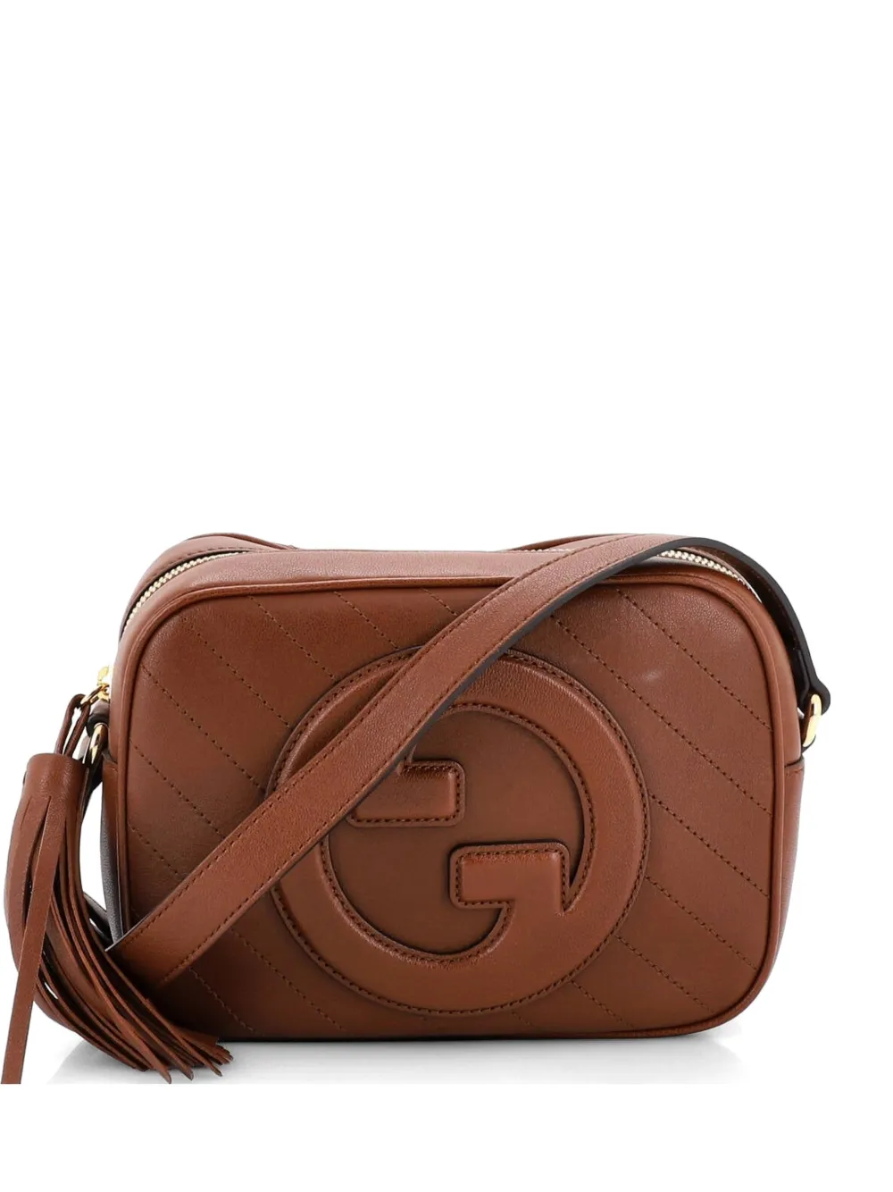 Gucci Pre-Owned Blondie NM Camera Shoulder Bag Diagonal Quilted Leather Small crossbody bag - Marrone