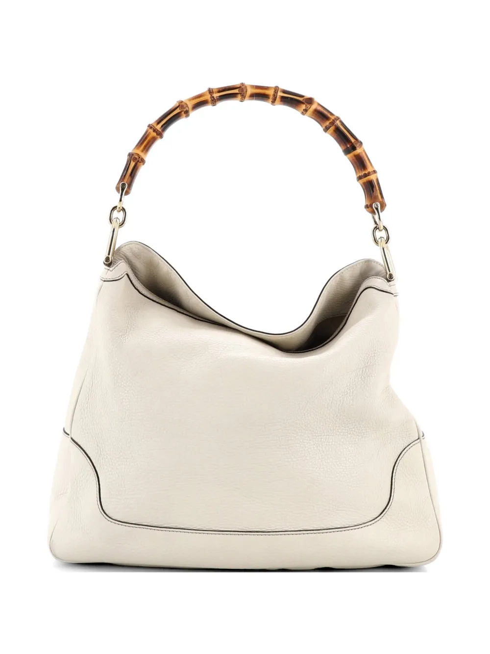 Gucci Pre-Owned Diana Bamboo Shoulder Bag Leather Medium hobo bag - Bianco