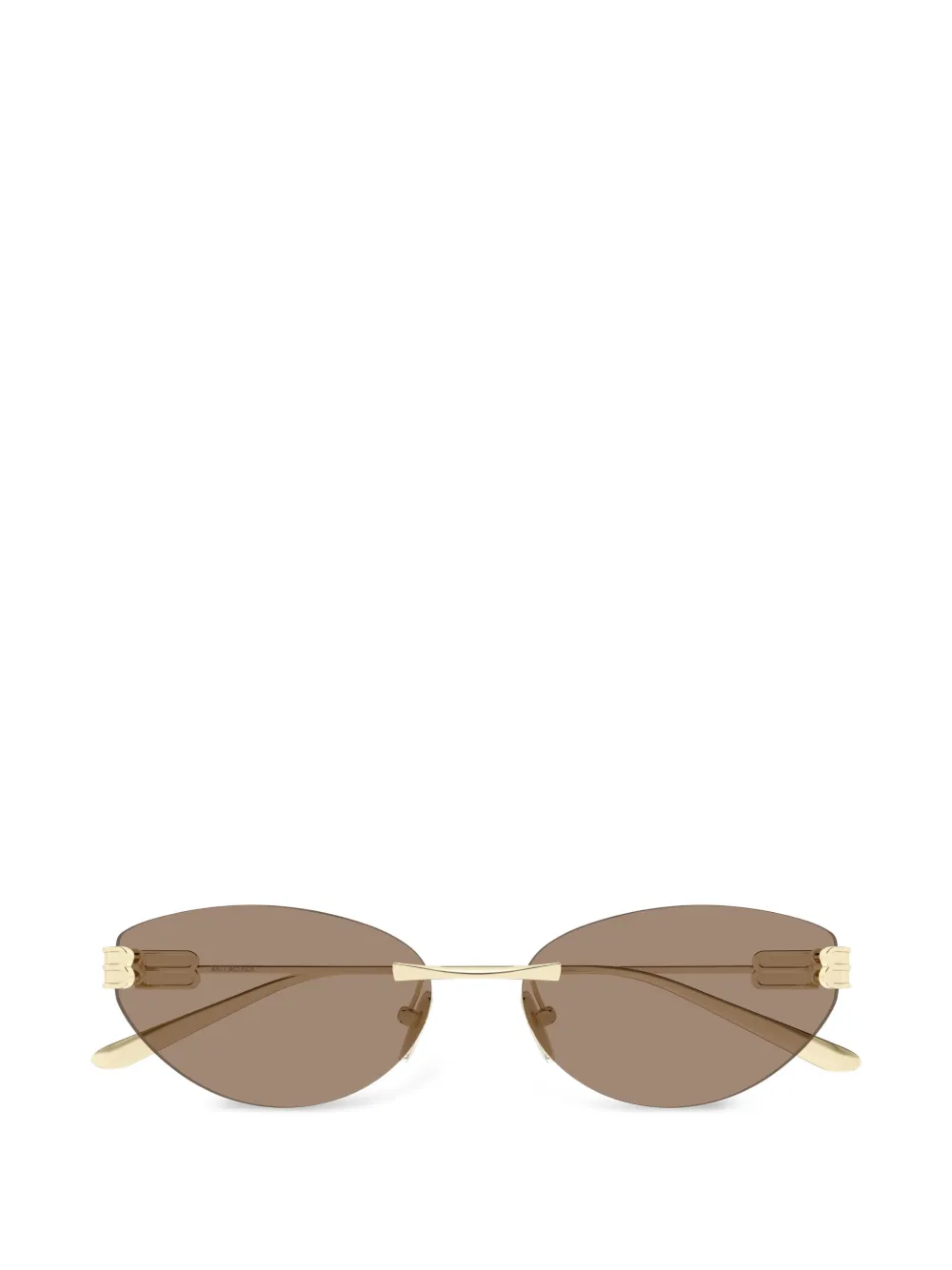 Balenciaga Eyewear logo-detail cat-eye sunglasses - Gold