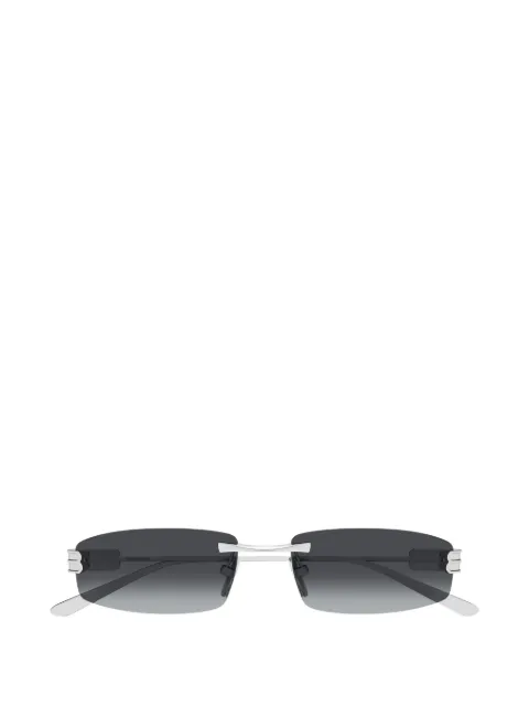 Balenciaga Eyewear Gossip logo-plaque rectangle-frame sunglasses