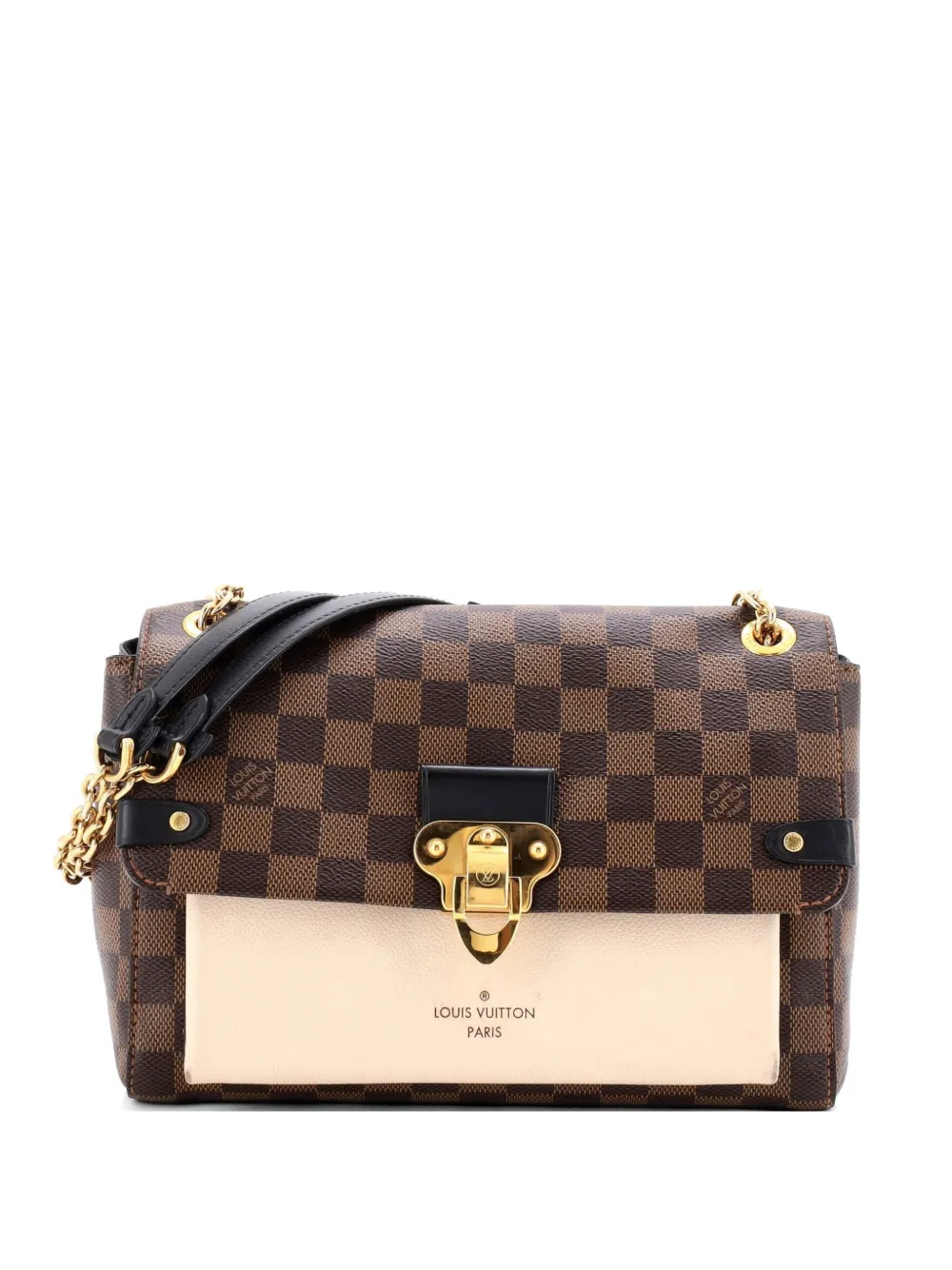 Louis Vuitton Pre-Owned Vavin Handbag Damier with Leather PM crossbody bag - Marrone