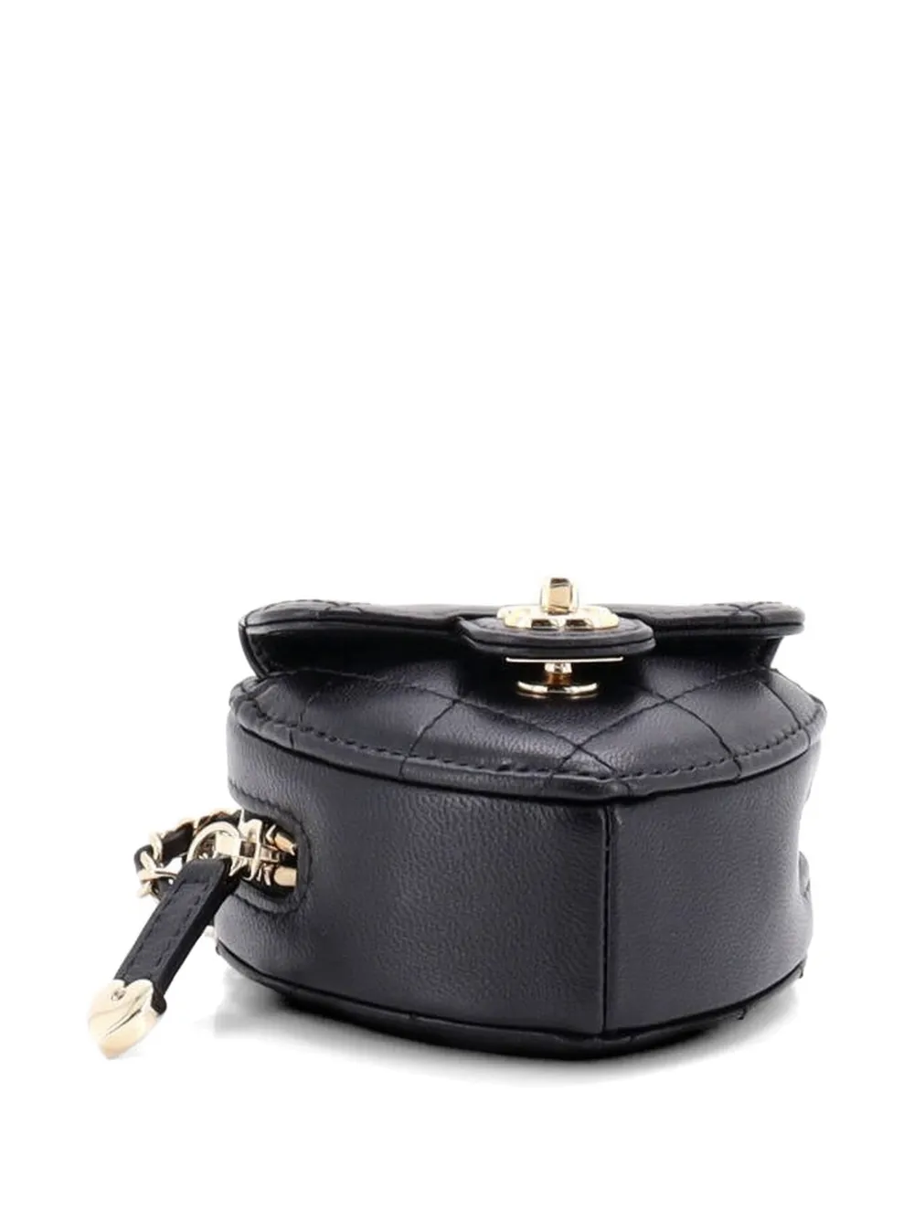 CHANEL Pre-Owned ココマーク イン ラブハート チェーン ネックレス