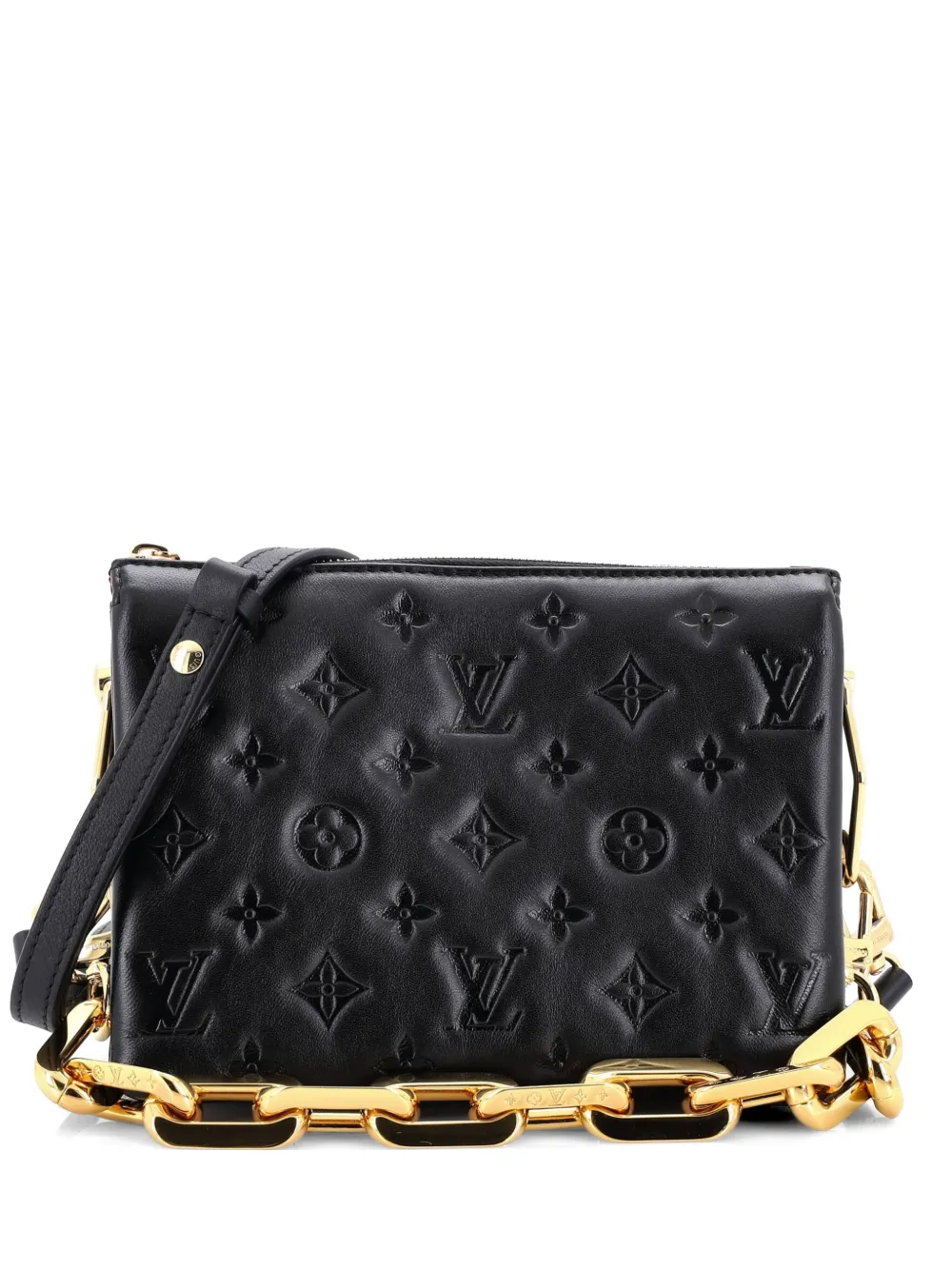 Louis Vuitton Pre-Owned Coussin Bag Monogram Embossed Lambskin BB crossbody bag - Schwarz