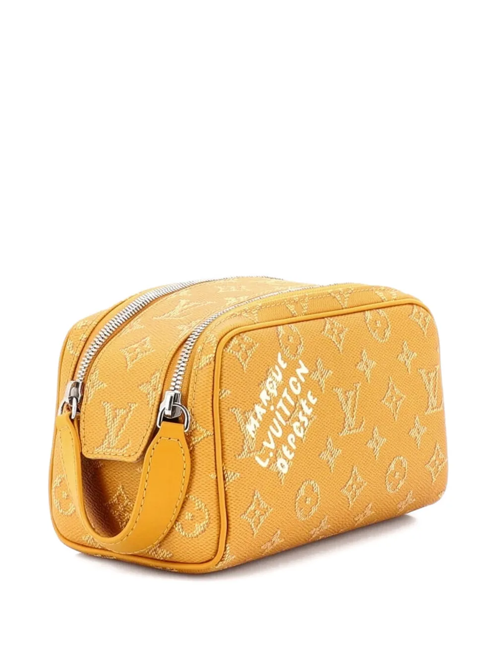 Louis Vuitton Pre-Owned Dopp Kit Limited Edition Monogram Heritage Canvas Mini pouch - Giallo