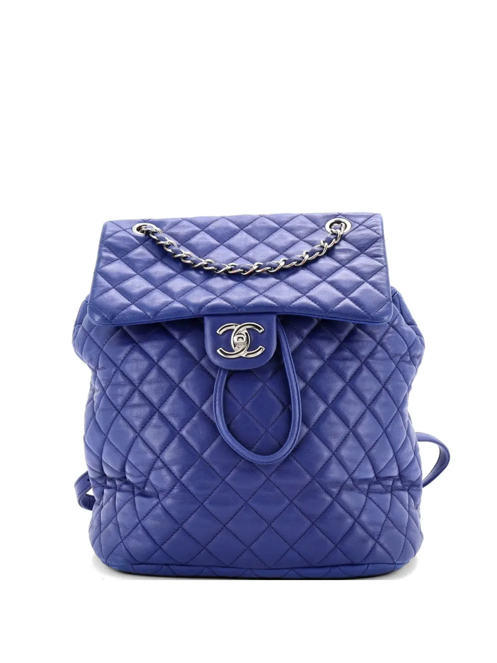 CHANEL Pre-Owned Urban Spirit Quilted Lambskin Large backpack - Blue