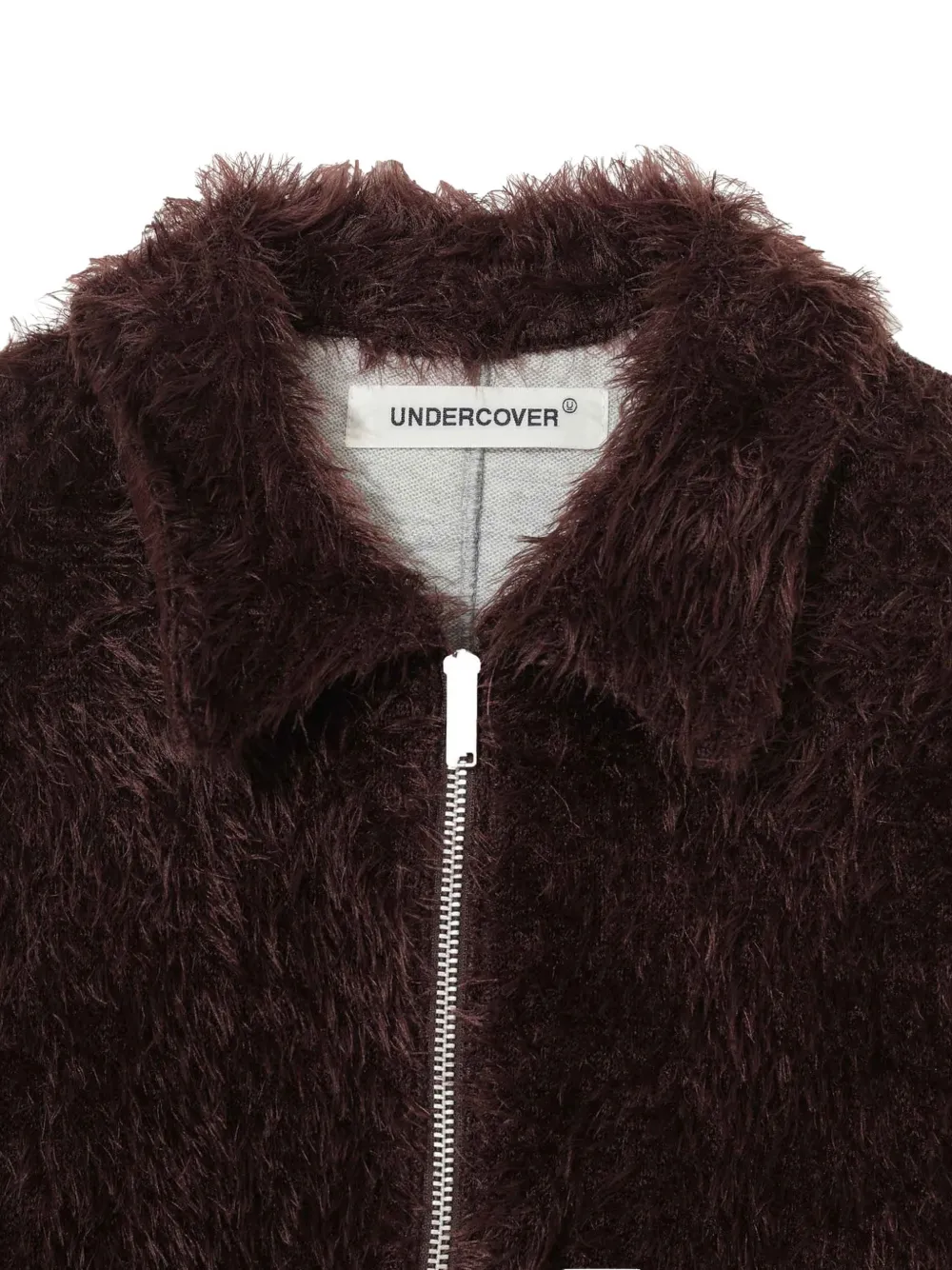 Undercover Jack met vlakken van imitatiebont Bruin