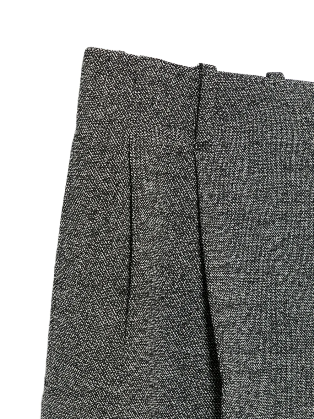 Lanvin Broek met toelopende pijpen en geplooide taille Zwart