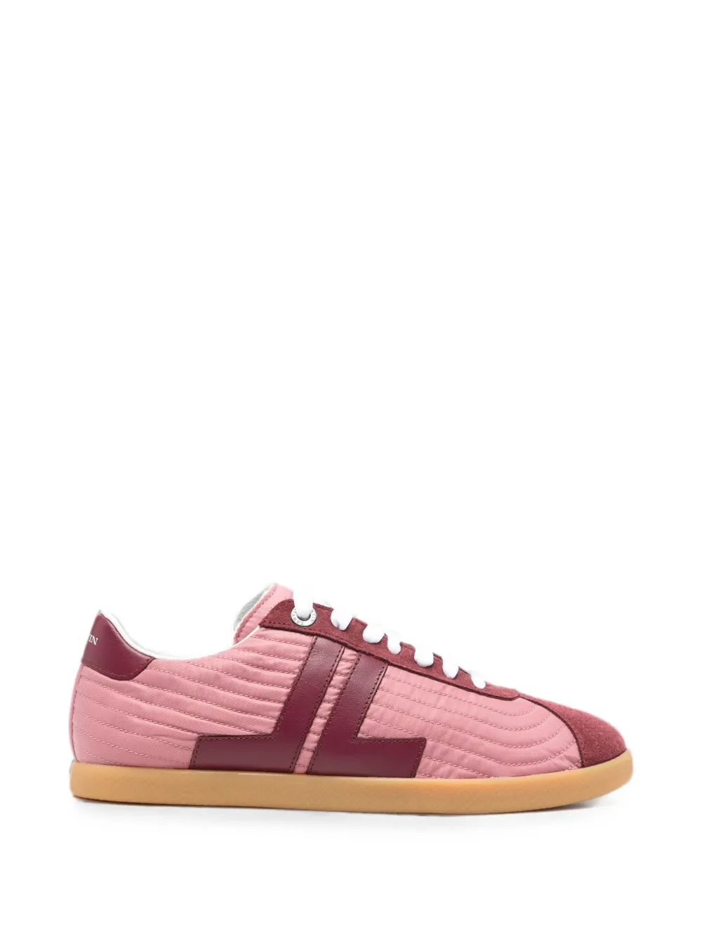Lanvin quilted logo sneakers - Rosa