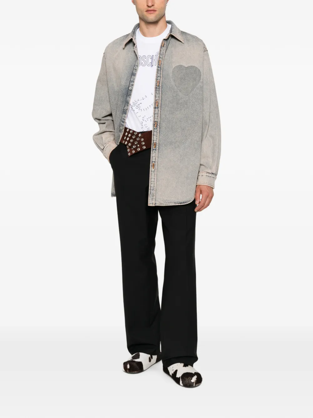 Moschino Plooibroek Zwart