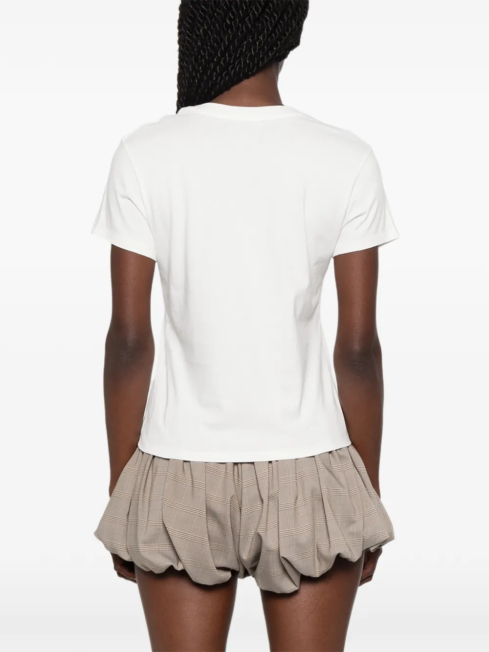 Kenzo Signature katoenen T-shirt met geborduurd logo Wit