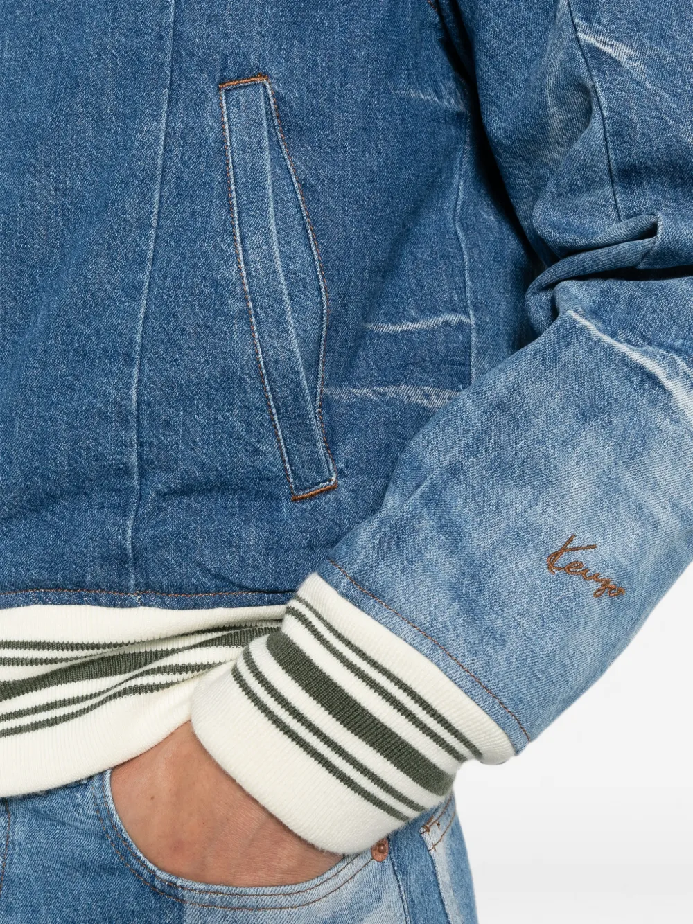 Kenzo Denim jack Blauw
