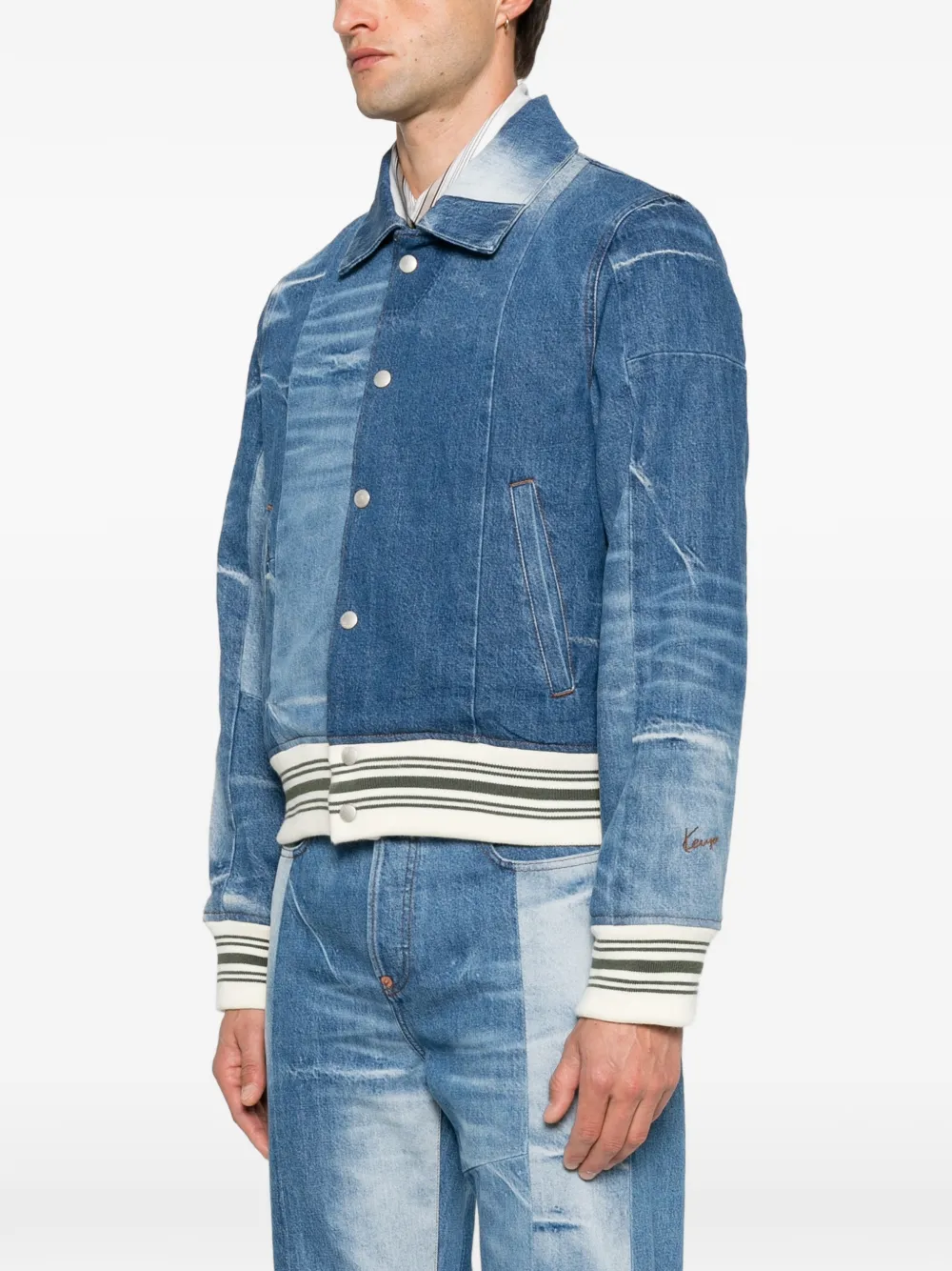 Kenzo Denim jack Blauw