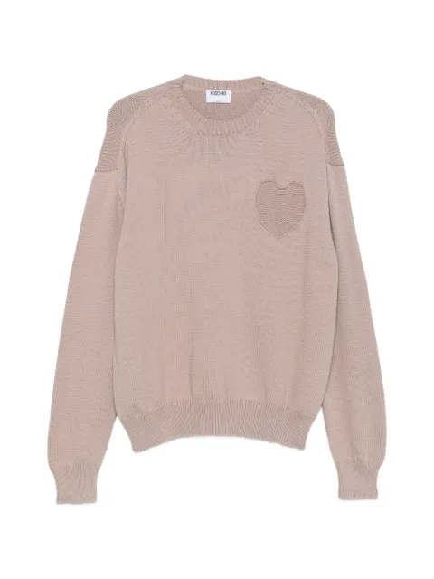 Moschino heart-knit sweater