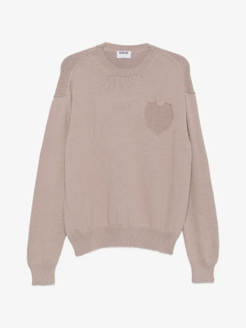 Moschino heart-knit sweater