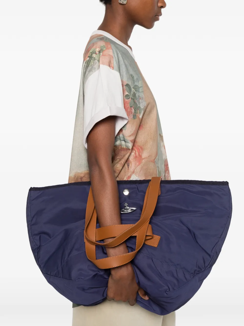Vivienne Westwood Orb plaque tote bag Blauw