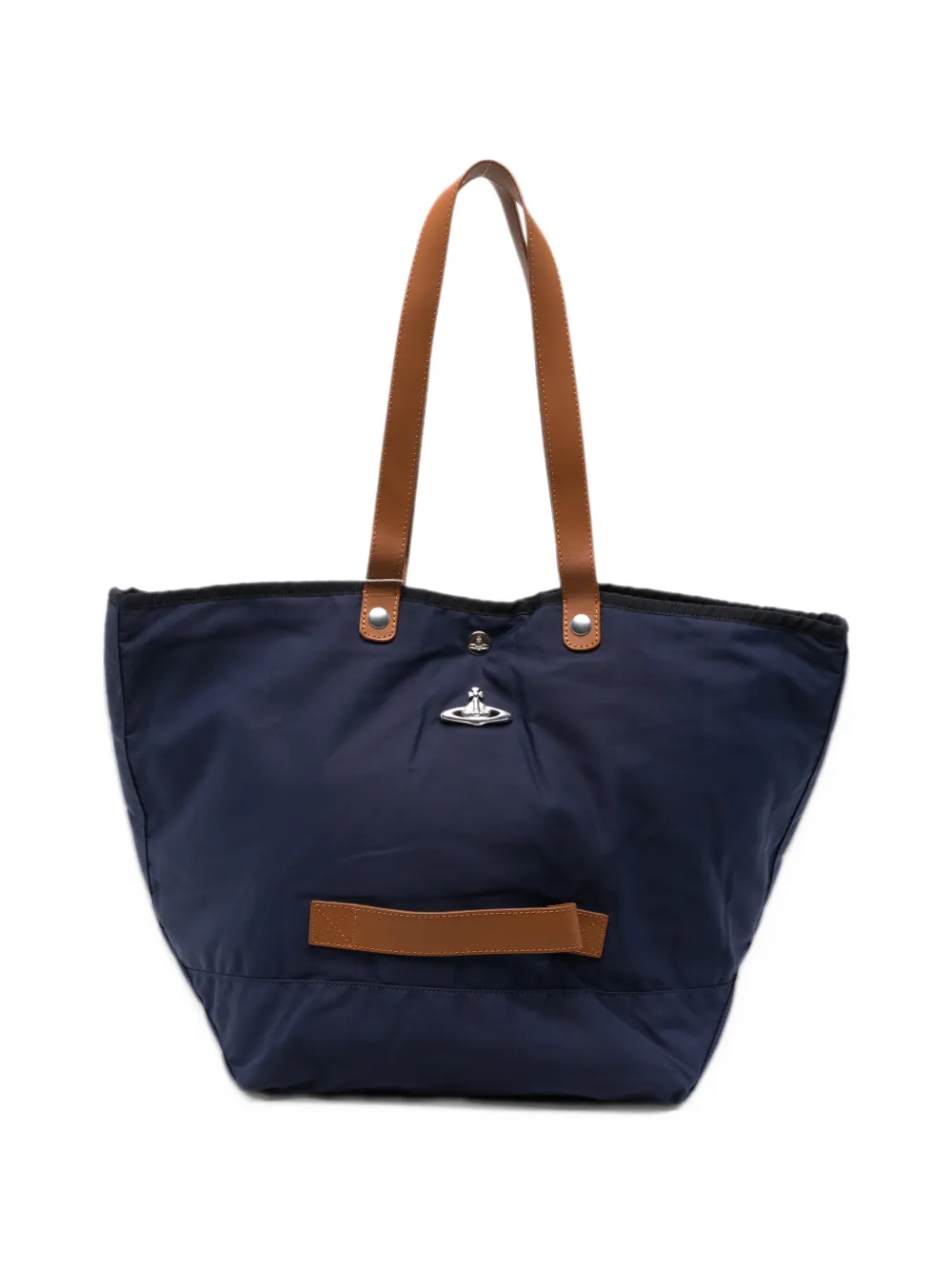Vivienne Westwood Orb plaque tote bag Blauw