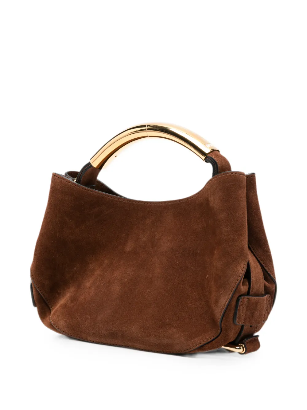 Moschino Suède shopper met logo-detail Bruin