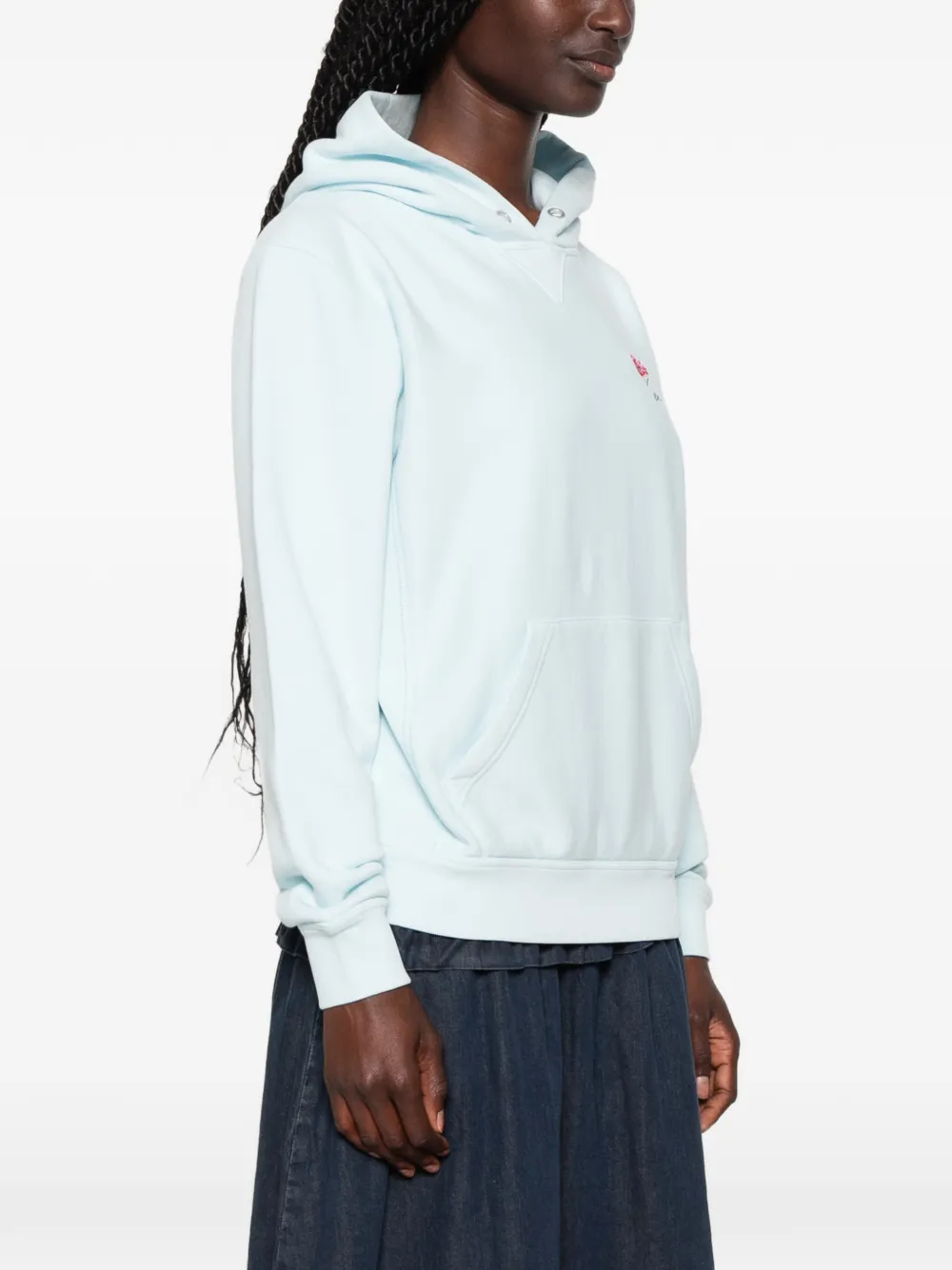 Kenzo Hoodie met geborduurde bloemen Blauw