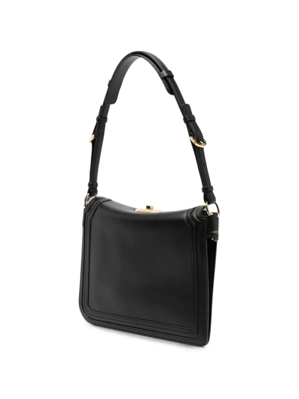 Lanvin Compagnon leren schoudertas Zwart