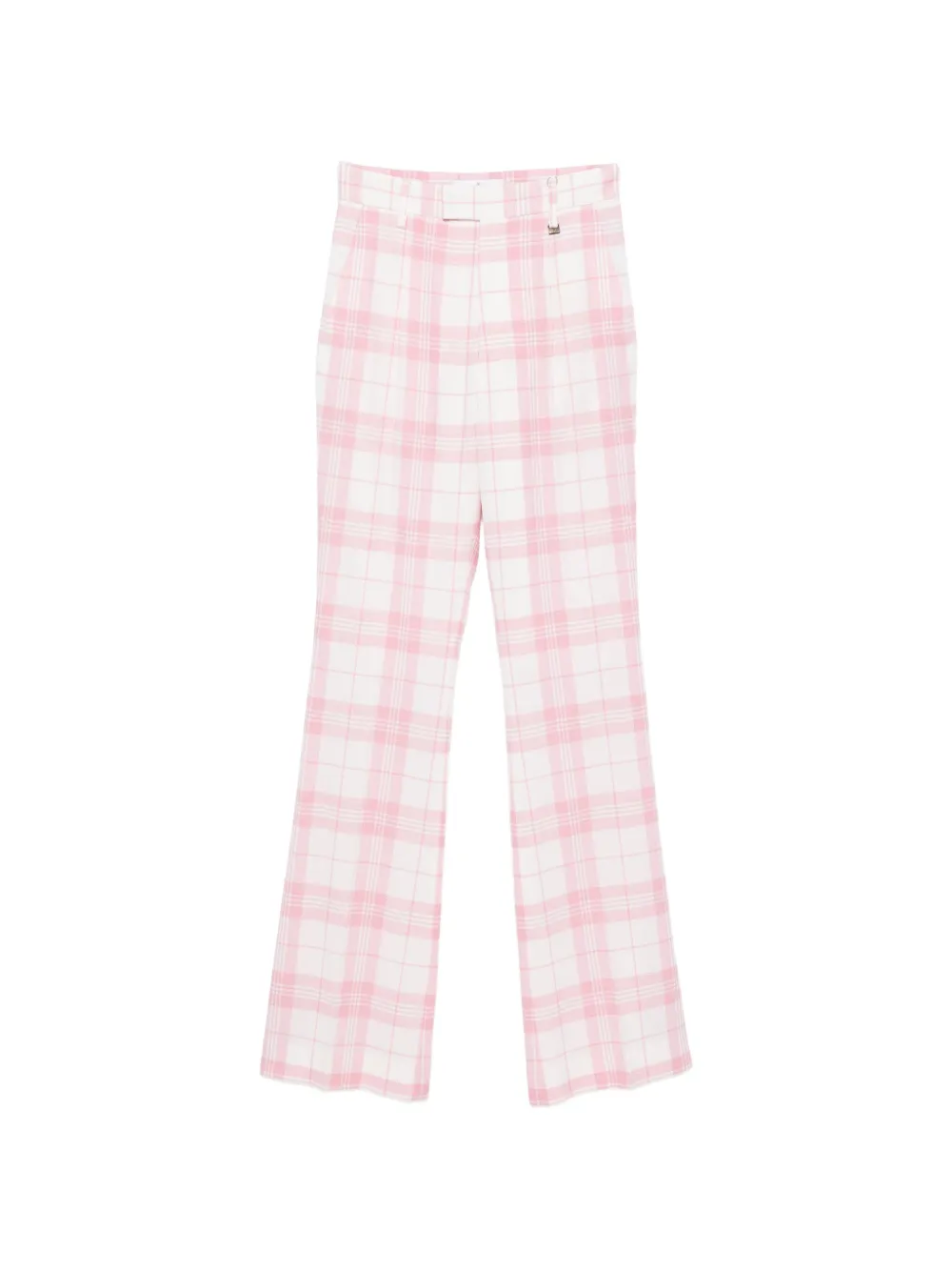Vivienne Westwood Ray tartan-check flared trousers Wit