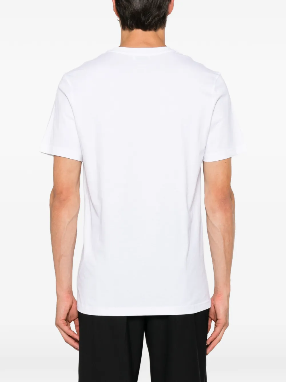 Moschino Katoenen T-shirt met logoprint Wit
