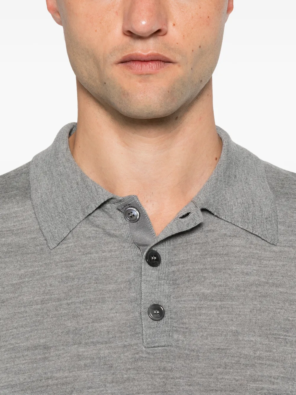 Lanvin Poloshirt met lange mouwen Grijs