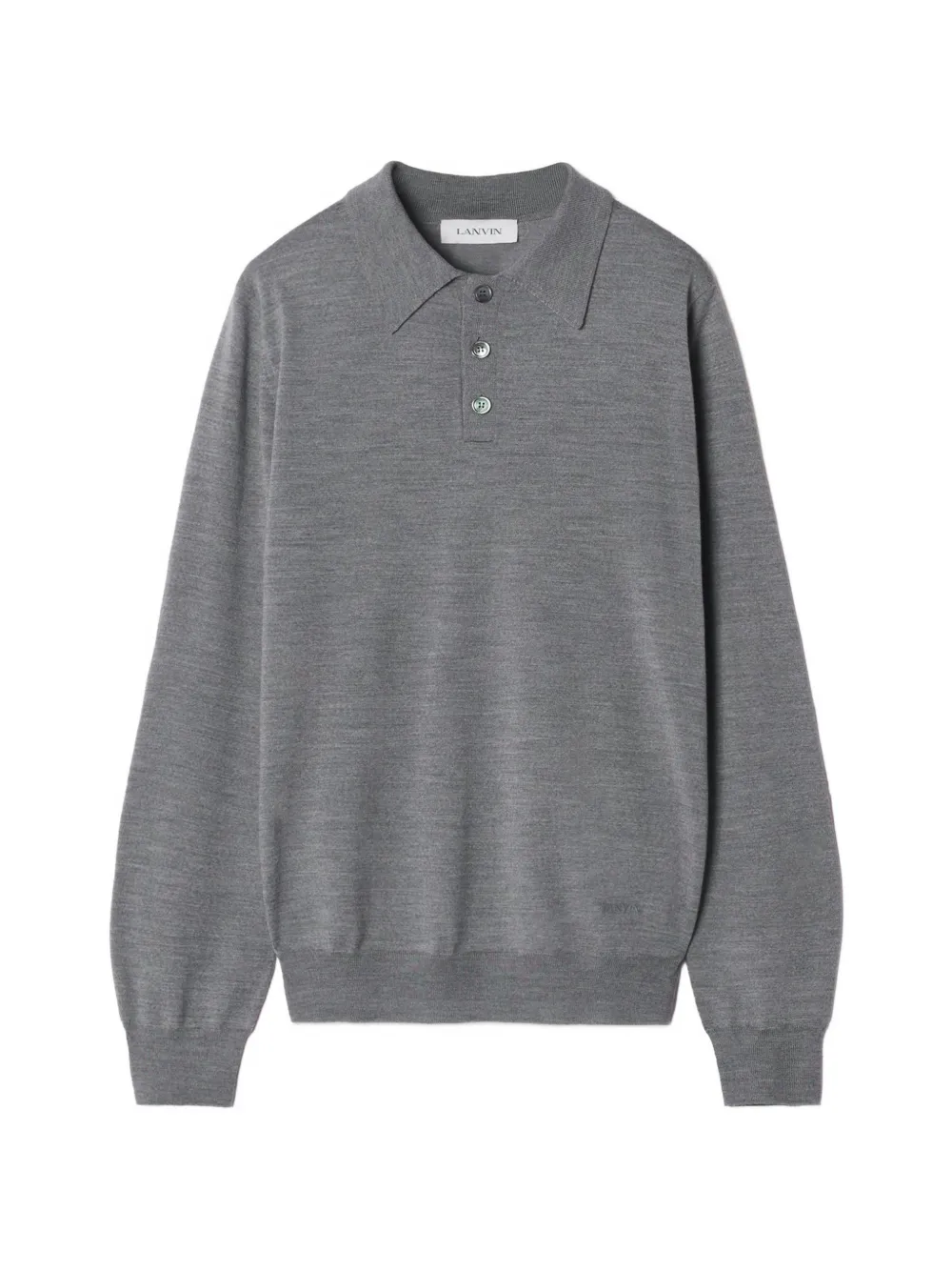 Lanvin Poloshirt met lange mouwen Grijs